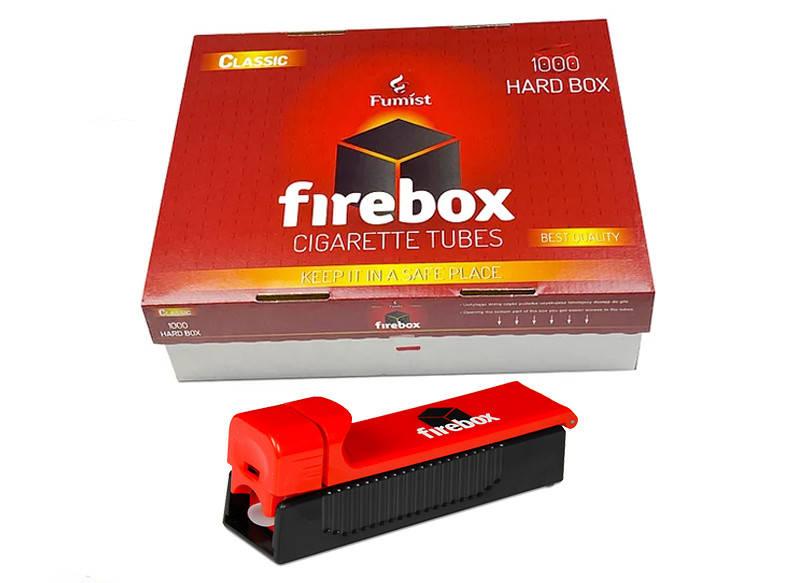 Сигаретный набор: Машинка для набивки сигарет Firebox + Сигаретные гильзы Firebox 1000шт
Сигаретный набор: Машинка для набивки сигарет Firebox + Сигаретные гильзы Firebox 1000шт