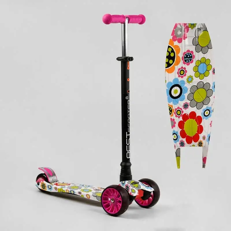 Самокат детский трехколесный с подсветкой Best Scooter MAXI Big Flowers S - 11809
Самокат детский трехколесный с подсветкой Best Scooter MAXI Big Flowers S - 11809