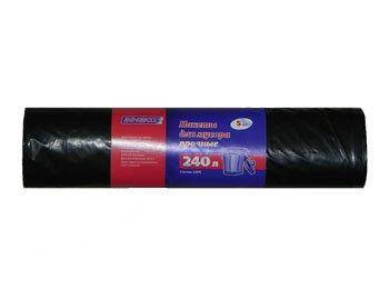 Пакеты для мусора З прочные черные 240л 5шт 100*135см 40мк
Пакеты для мусора З прочные черные 240л 5шт 100*135см 40мк
