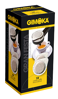 Уценка! Кофе в чалдах (монодозах) Gimoka Gran Festa Delicato (18шт. по 7г), Италия (кофе в таблетках)
Уценка! Кофе в чалдах (монодозах) Gimoka Gran Festa Delicato (18шт. по 7г), Италия (кофе в таблетках)
