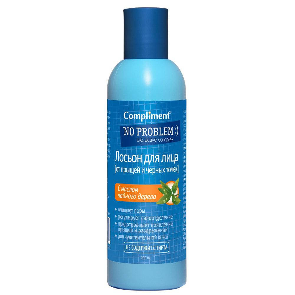 Лосьон от прыщей и чёрных точек с маслом чайного дерева No problem Compliment 200 мл
Лосьон от прыщей и чёрных точек с маслом чайного дерева No problem Compliment 200 мл