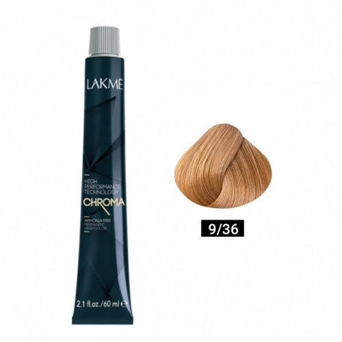 Безаммиачная крем-краска для волос Lakme CHROMA 9/36 - Каштаново-золотистый очень светлый блондин
Безаммиачная крем-краска для волос Lakme CHROMA 9/36 - Каштаново-золотистый очень светлый блондин