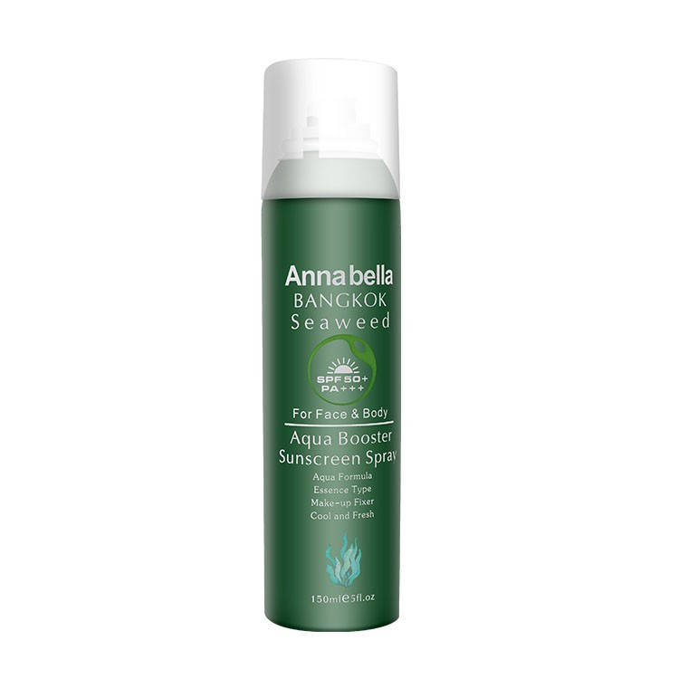 Солнцезащитный спрей с Водорослями и Витамином Е Annabella Bangkok Seaweed Booster Sunscreen Spray SPF50+PA+++
Солнцезащитный спрей с Водорослями и Витамином Е Annabella Bangkok Seaweed Booster Sunscreen Spray SPF50+PA+++