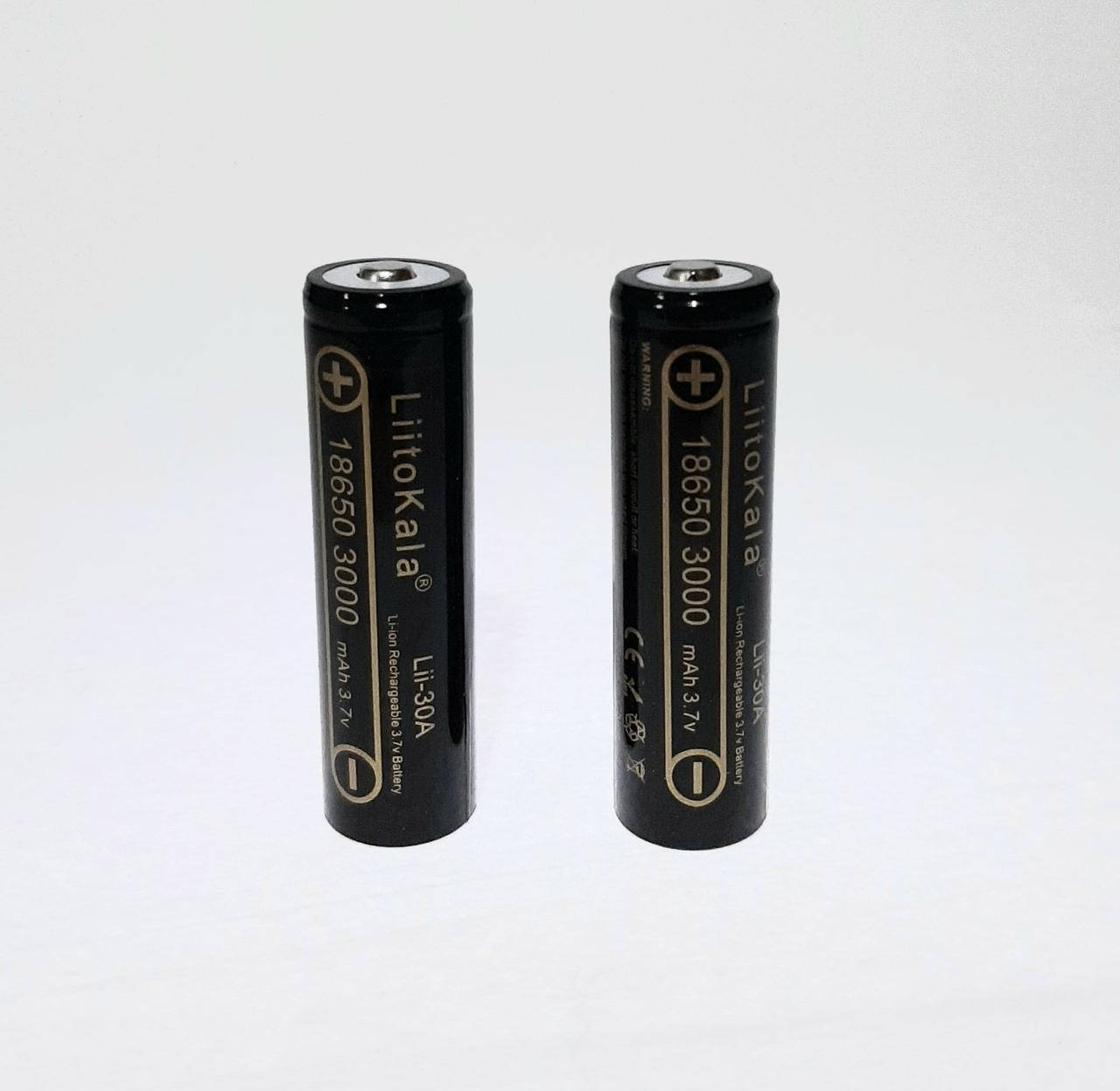 Аккумулятор 18650 Liitokala Lii-30A 3000 mAh
Аккумулятор 18650 Liitokala Lii-30A 3000 mAh