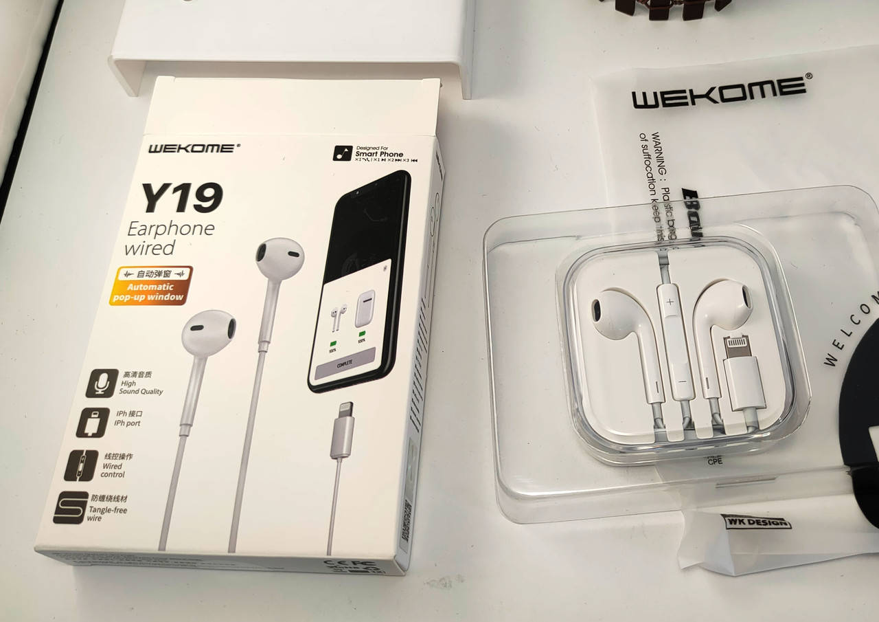Проводные наушники WECOME Y19 Lightning для айфона 7/7+/8/8+X/XS/XR/11/12/i13/iPad, лайтинг ганитура iphone, Белый
Проводные наушники WECOME Y19 Lightning для айфона 7/7+/8/8+X/XS/XR/11/12/i13/iPad, лайтинг ганитура iphone, Белый