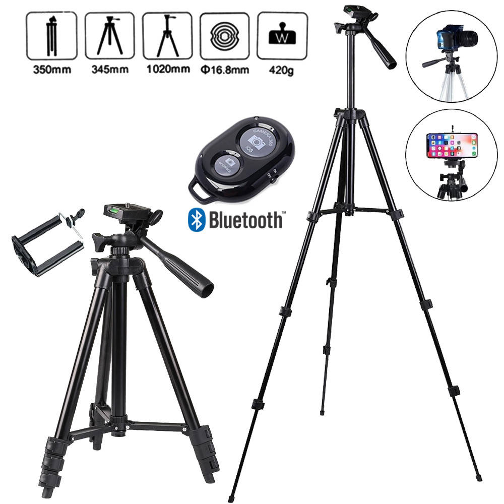 Переносной штатив тренога трипод для телефона Bluetooth пультом 1.02м TRIPOD 3120А с регулировкой высоты BLM
Переносной штатив тренога трипод для телефона Bluetooth пультом 1.02м TRIPOD 3120А с регулировкой высоты BLM