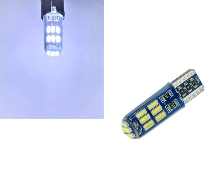 Автомобильная LED лампа T10 W5W 12V 15smd 3014 Силиконовая светодиодная, белый цвет света
Автомобильная LED лампа T10 W5W 12V 15smd 3014 Силиконовая светодиодная, белый цвет света