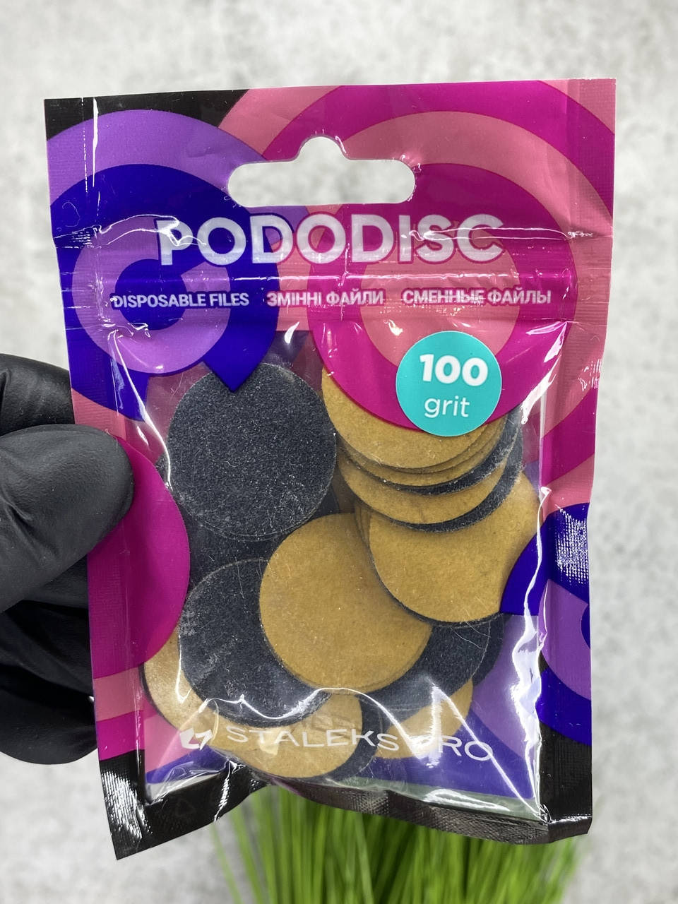 Сменные файлы для педикюрного диска 25 мм 100 грит STALEKS PRO PODODISC L 50 шт PDF-25-100 на тонкой основе
Сменные файлы для педикюрного диска 25 мм 100 грит STALEKS PRO PODODISC L 50 шт PDF-25-100 на тонкой основе