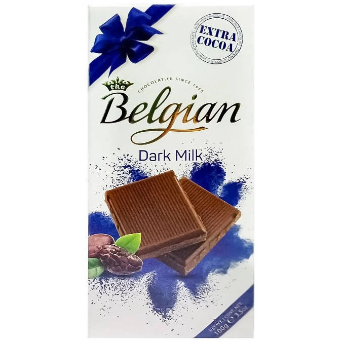 Шоколад Молочный Экстра Темный Belgian Milk Extra Dark Бельгийский 100 г Бельгия 
Шоколад Молочный Экстра Темный Belgian Milk Extra Dark Бельгийский 100 г Бельгия