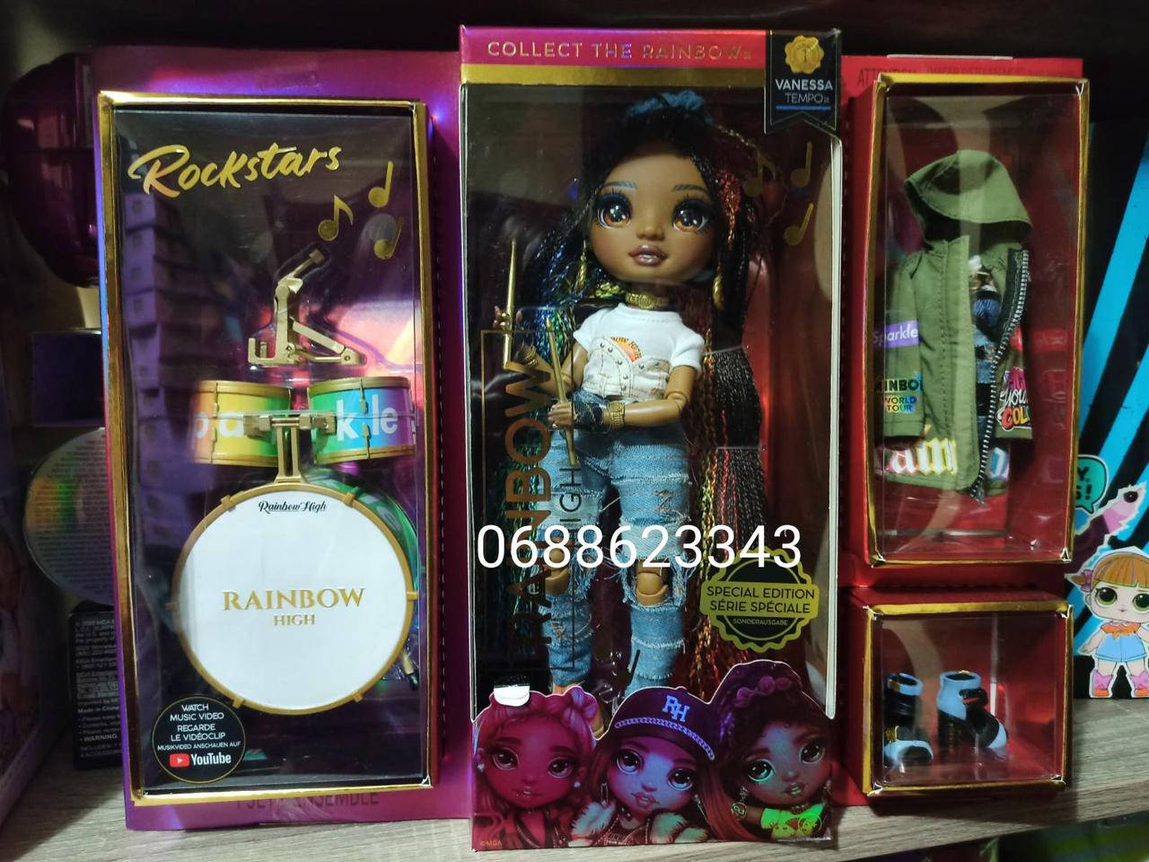 Кукла Рэйнбоу Хай Рокстар Рок звезда Ванесса Темпо Rainbow High Rockstar Fashion Doll Vanessa Tempo
Кукла Рэйнбоу Хай Рокстар Рок звезда Ванесса Темпо Rainbow High Rockstar Fashion Doll Vanessa Tempo
