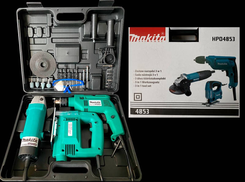 НАБОР ИНСТРУМЕНТА MAKITA KP04853 (УДАРНАЯ ДРЕЛЬ MAKITA HP+ЛОБЗИК MAKITA + БОЛГАРКА TУРБИНКА MAKITA
НАБОР ИНСТРУМЕНТА MAKITA KP04853 (УДАРНАЯ ДРЕЛЬ MAKITA HP+ЛОБЗИК MAKITA + БОЛГАРКА TУРБИНКА MAKITA