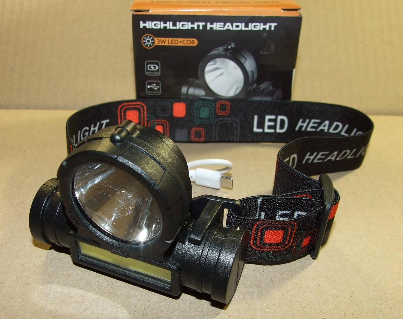 L019 LED Світлодіодний налобний фонарик ліхтар із вмонтованим Li-ion акб заряд от microusb светодиодний фонарь, Белый 
L019 LED Світлодіодний налобний фонарик ліхтар із вмонтованим Li-ion акб заряд от microusb светодиодний фонарь, Белый