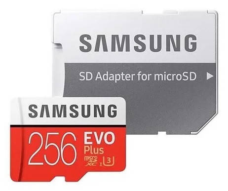 Карта пам'яті microSDXC 256 GB Samsung EVO Plus UHS-I + SD адаптер
Карта пам'яті microSDXC 256 GB Samsung EVO Plus UHS-I + SD адаптер