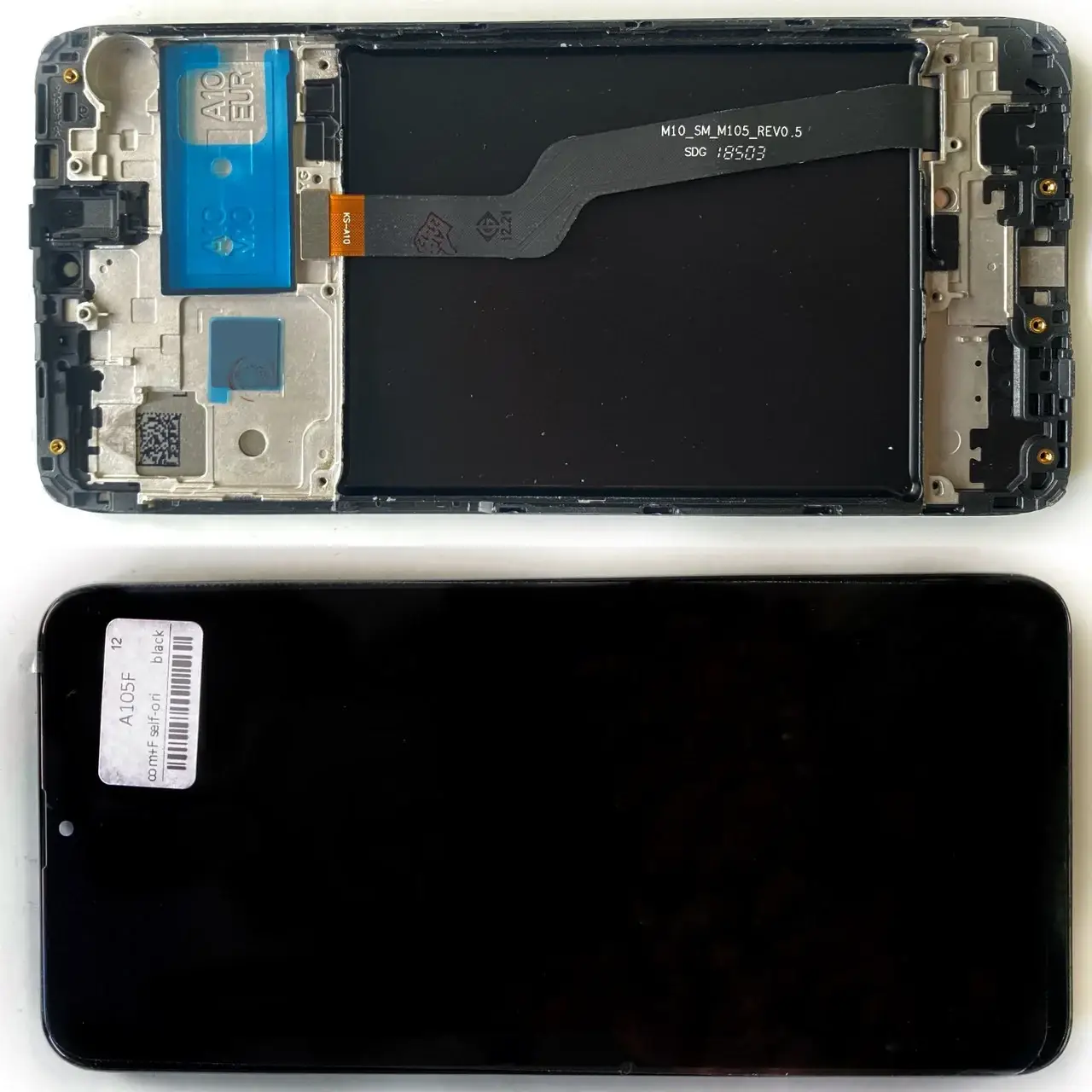 Дисплей Samsung A105F Galaxy A10 (2019) DualSIM модуль в сборе с тачскрином, черный, с рамкой
Дисплей Samsung A105F Galaxy A10 (2019) DualSIM модуль в сборе с тачскрином, черный, с рамкой