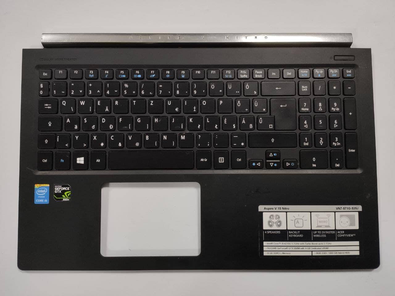 Середня частина для ноутбука Acer Aspire V15 Nitro VN7-571G VN7-571 VN7-591 VN7-591G 15.6" 439.02F05.0001-1
Середня частина для ноутбука Acer Aspire V15 Nitro VN7-571G VN7-571 VN7-591 VN7-591G 15.6" 439.02F05.0001-1