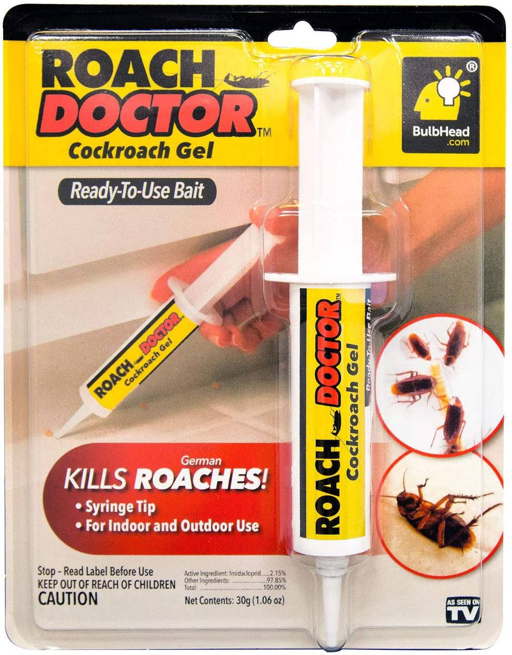 ROACH DOCTOR. Гель от тараканов. Оригинал 100%. Роач Доктор. BulbHead Original USA.
ROACH DOCTOR. Гель от тараканов. Оригинал 100%. Роач Доктор. BulbHead Original USA.