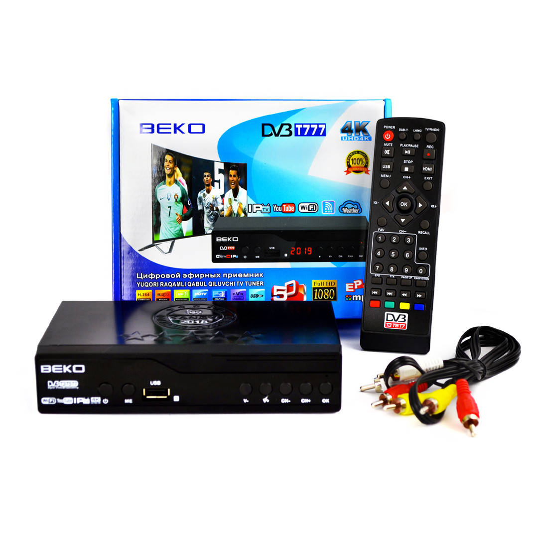 Тюнер T2 DVB BEKO T777 4K с WIFI в металлическом корпусе, приставка Т2, ТВ ресивер, в хитах
Тюнер T2 DVB BEKO T777 4K с WIFI в металлическом корпусе, приставка Т2, ТВ ресивер, в хитах