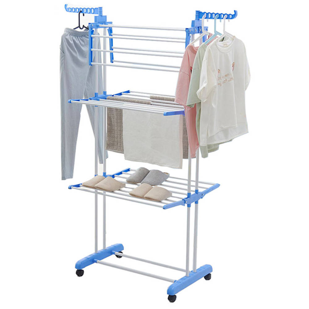Складная напольная сушилка для белья до 50 кг Garment Rack With Wheels / Многоярусная сушилка (172х64 см), Голубой
Складная напольная сушилка для белья до 50 кг Garment Rack With Wheels / Многоярусная сушилка (172х64 см), Голубой
