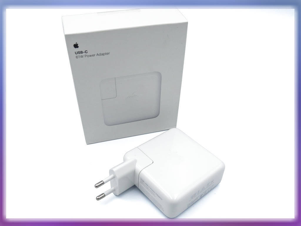 Блок питания для APPLE 61W A1718 (MNF72LL/A) Type-C (USB-C) + Евро Вилка. ORIGINAL BOX. Для Apple MacBook Pro
Блок питания для APPLE 61W A1718 (MNF72LL/A) Type-C (USB-C) + Евро Вилка. ORIGINAL BOX. Для Apple MacBook Pro