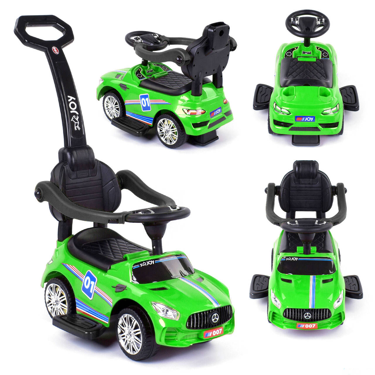 Каталка-толокар с родительской ручкой Машинка Mercedes JOY 22003 Зеленый
Каталка-толокар с родительской ручкой Машинка Mercedes JOY 22003 Зеленый