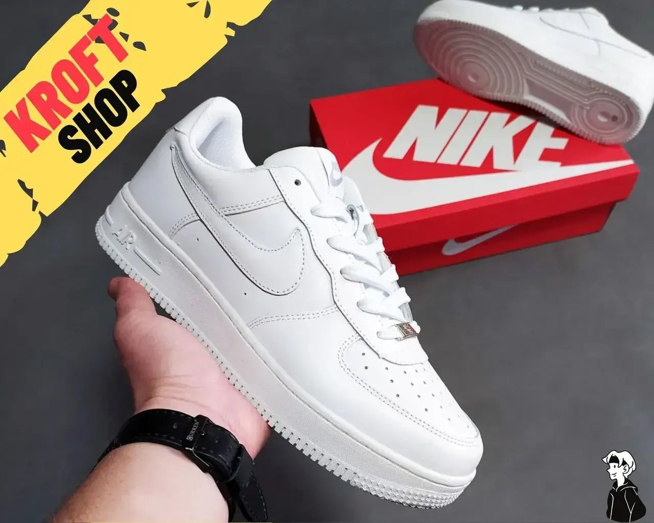 Мужские кроссовки Nike Air Force белые | обувь мужская повседневная демисезонная Размеры 44, Белый
Мужские кроссовки Nike Air Force белые | обувь мужская повседневная демисезонная Размеры 44, Белый