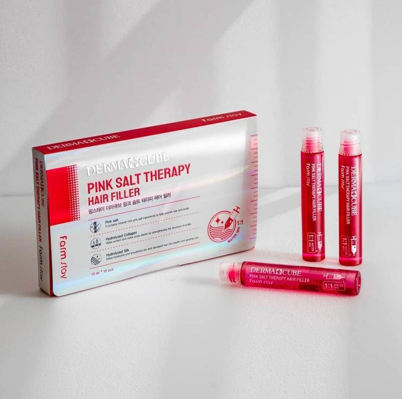 Филлер с розовой солью для волос FARMSTAY Derma Cube Pink Salt Therapy Hair Filler, 13 мл
Филлер с розовой солью для волос FARMSTAY Derma Cube Pink Salt Therapy Hair Filler, 13 мл