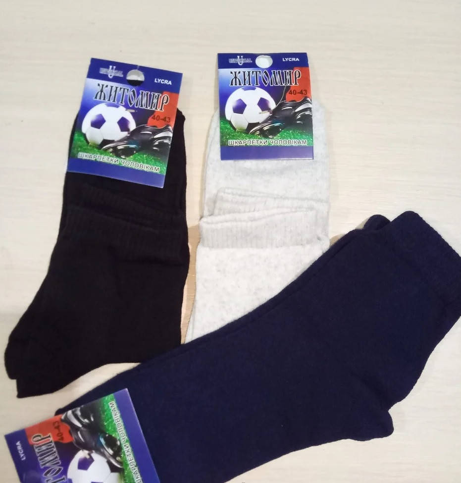 Носки мужские "Житомир" средние х/б 25-27, 27-29 р 27-29 
Носки мужские "Житомир" средние х/б 25-27, 27-29 р 27-29