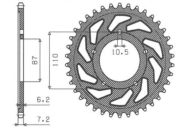 SUNSTAR ЗАДНЯЯ ЗВЕЗДА 828 46 SUZUKI BANDIT GSF 400 (JTR807.46) (ЦЕПЬ. 525)/SUN1-4386-46
SUNSTAR ЗАДНЯЯ ЗВЕЗДА 828 46 SUZUKI BANDIT GSF 400 (JTR807.46) (ЦЕПЬ. 525)/SUN1-4386-46