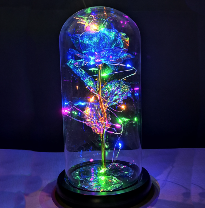 Роза в стеклянной колбе с LED подсветкой Rose of Love Синяя на День влюбленных и 8 Марта, Синий
Роза в стеклянной колбе с LED подсветкой Rose of Love Синяя на День влюбленных и 8 Марта, Синий