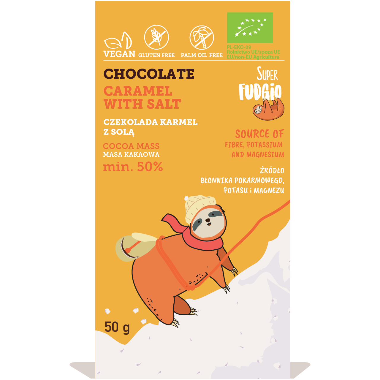 Шоколад органічний Солона карамель 
Шоколад органічний Солона карамель