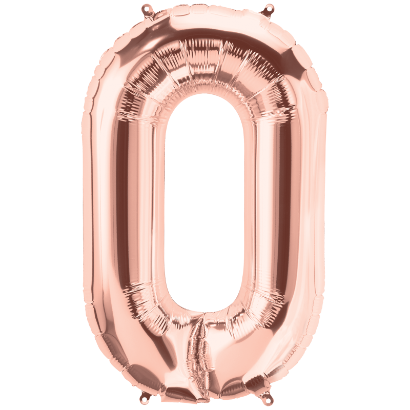 Фольгированная цифра 32"(80 см) КНР 0 розовое золото 
Фольгированная цифра 32"(80 см) КНР 0 розовое золото