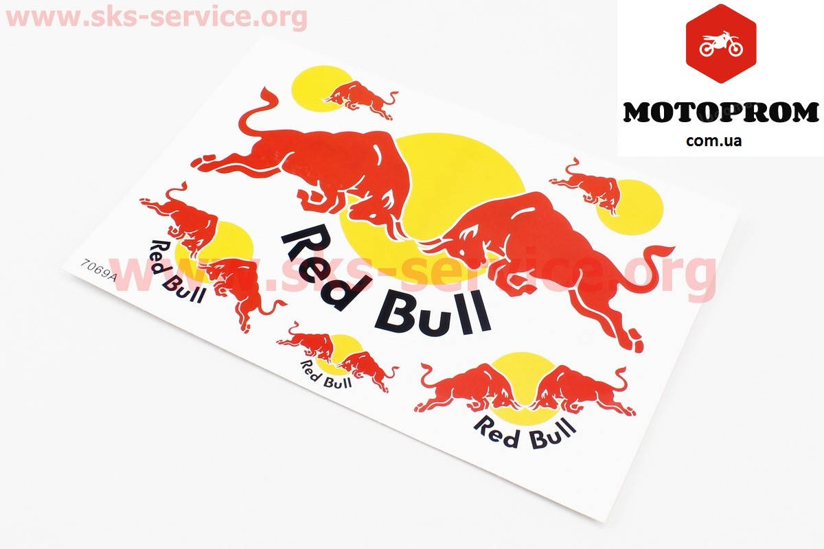 Наклейки на мотоцикл,мопед,скутер планшет Наклейки набор 6шт "Red Bull" 7069A (26х17см)
Наклейки на мотоцикл,мопед,скутер планшет Наклейки набор 6шт "Red Bull" 7069A (26х17см)