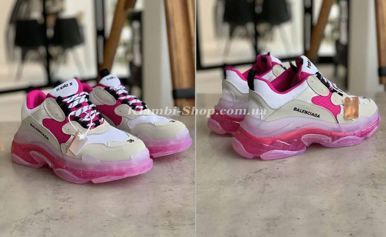Женские Кроссовки Balenciaga Triple S White Pink Баленсиага Трипл С Бело-Розовые (39). Женская, Розовый
Женские Кроссовки Balenciaga Triple S White Pink Баленсиага Трипл С Бело-Розовые (39). Женская, Розовый