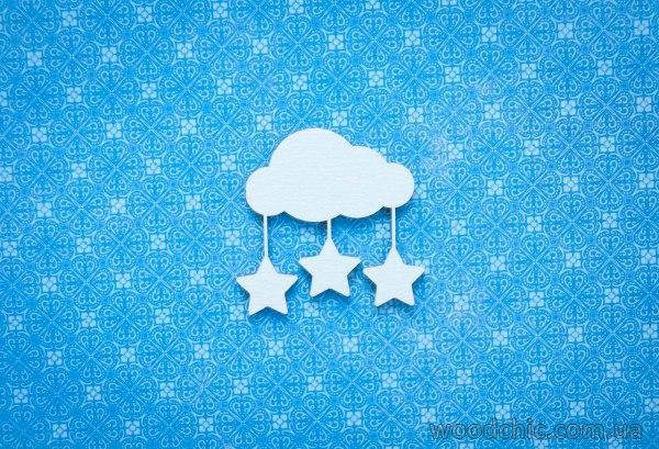 Чипборд "Облачко со звездочками" 
Чипборд "Облачко со звездочками"