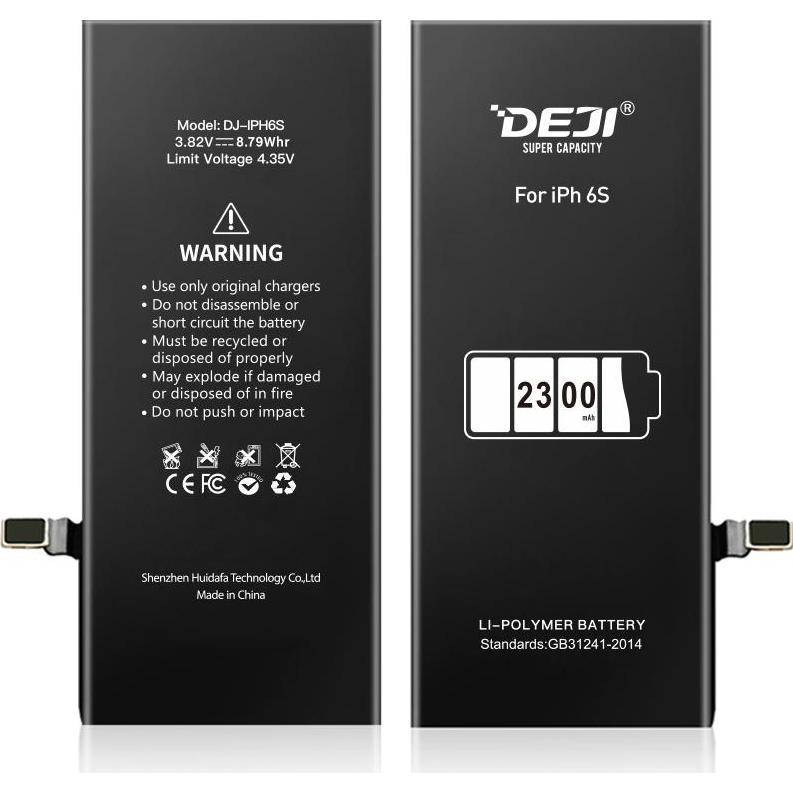 УСИЛЕННЫЙ АККУМУЛЯТОР DEJI APPLE IPHONE 6S 2300 MAH (ДЛЯ IPHONE 6S A1633 A1688 A1691 A1700)
УСИЛЕННЫЙ АККУМУЛЯТОР DEJI APPLE IPHONE 6S 2300 MAH (ДЛЯ IPHONE 6S A1633 A1688 A1691 A1700)