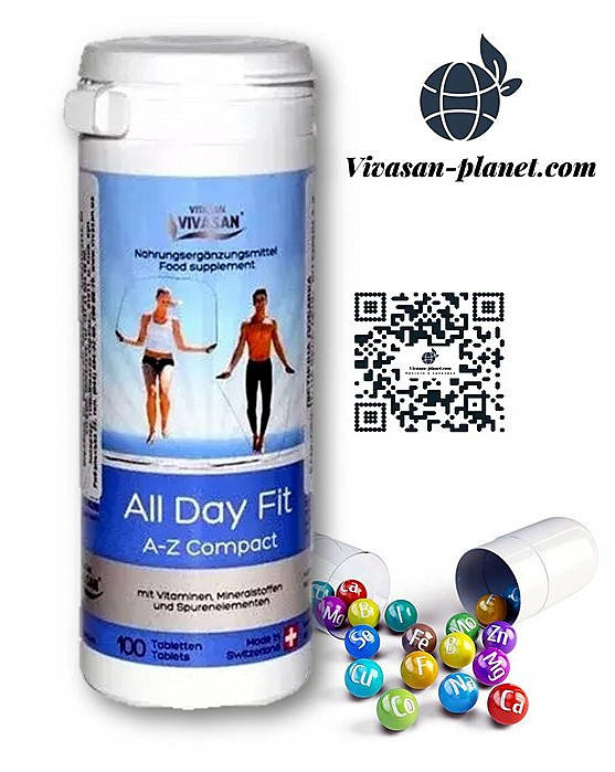 Витамины минералы Бодрость на весь день (Витамины А-Z) / All Day A-Z compact, 100 шт
Витамины минералы Бодрость на весь день (Витамины А-Z) / All Day A-Z compact, 100 шт