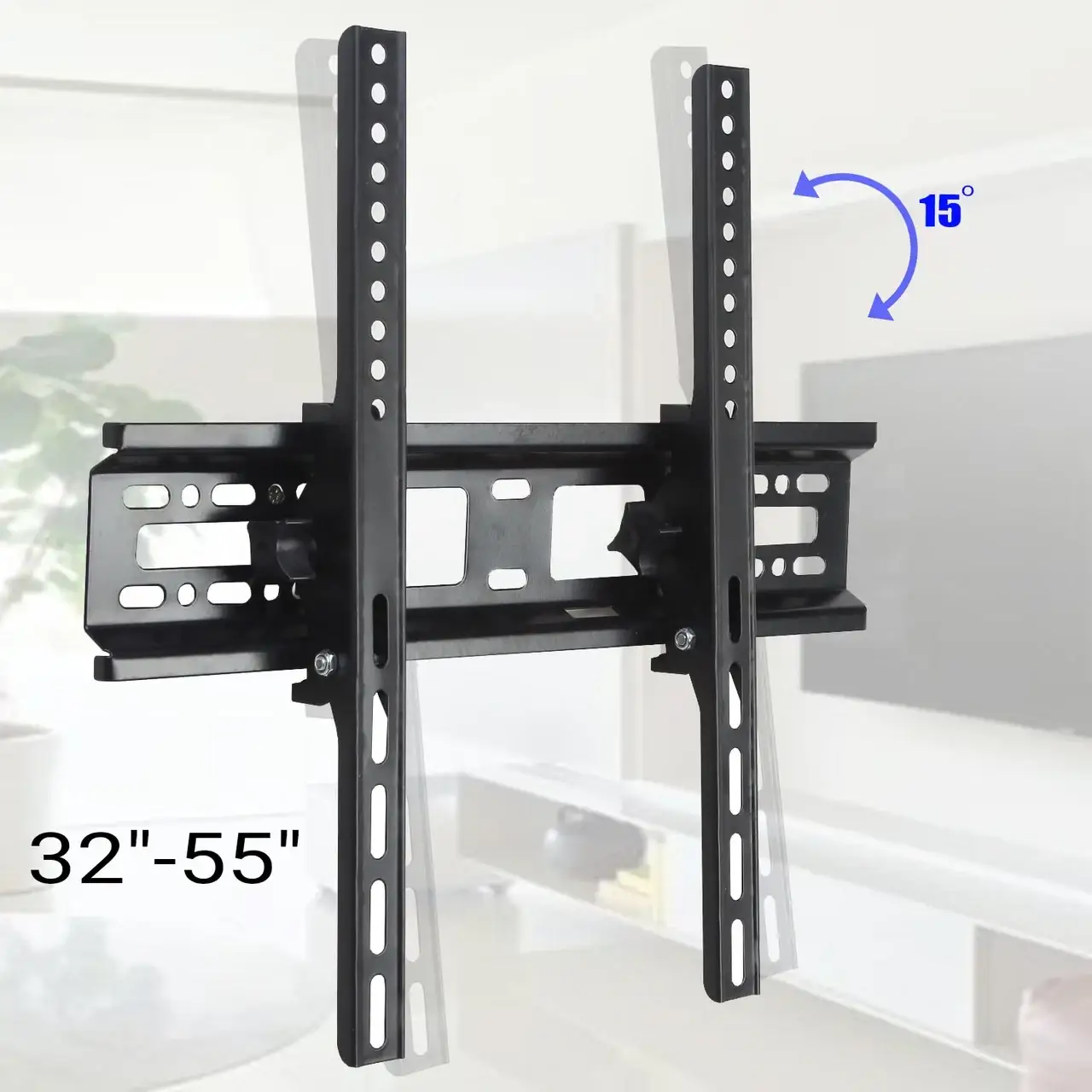#Кронштейн для телевизора 32"-55" наклонный #Кронштейны с наклоном, Черный
#Кронштейн для телевизора 32"-55" наклонный #Кронштейны с наклоном, Черный