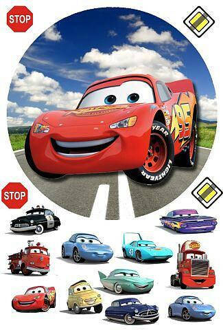 Вафельная картинка на торт "Тачки Маквин" А4 Одна большая картинка + 15 маленьких на листе А4 
Вафельная картинка на торт "Тачки Маквин" А4 Одна большая картинка + 15 маленьких на листе А4