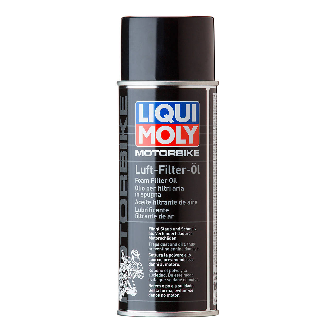 Масло для пропитки воздушных фильтров мотоциклов спрей Liqui Moly Motorbike Luft-Filter-Oil (3950) 400мл
Масло для пропитки воздушных фильтров мотоциклов спрей Liqui Moly Motorbike Luft-Filter-Oil (3950) 400мл