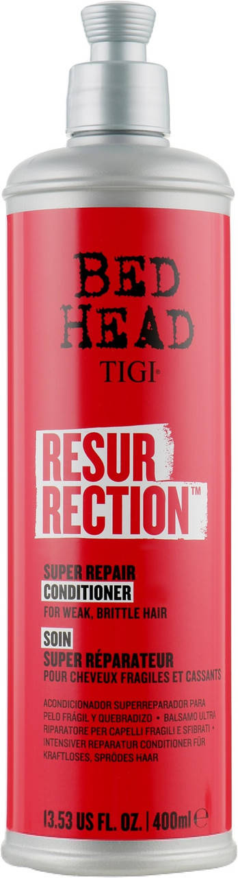 Кондиціонер для слабкого і ламкого волосся Tigi Bed Head Resurrection Super Repair Conditioner 400 мл
Кондиціонер для слабкого і ламкого волосся Tigi Bed Head Resurrection Super Repair Conditioner 400 мл