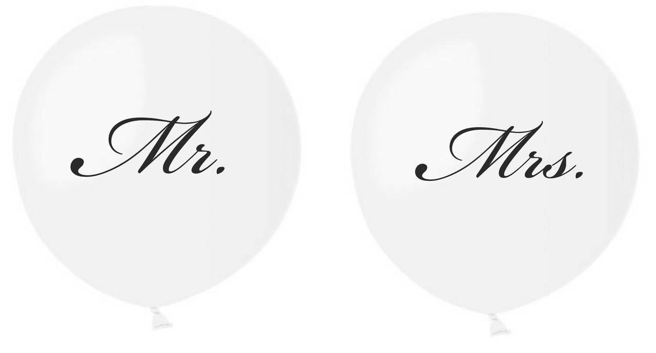 Куля 19"/45 см Біла з мал. "Mr. & Mrs.", 1 стор, 2 шт/уп, Белый
Куля 19"/45 см Біла з мал. "Mr. & Mrs.", 1 стор, 2 шт/уп, Белый