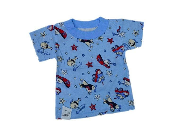 Детская футболка для мальчика Машинки улир Голубой 
Детская футболка для мальчика Машинки улир Голубой