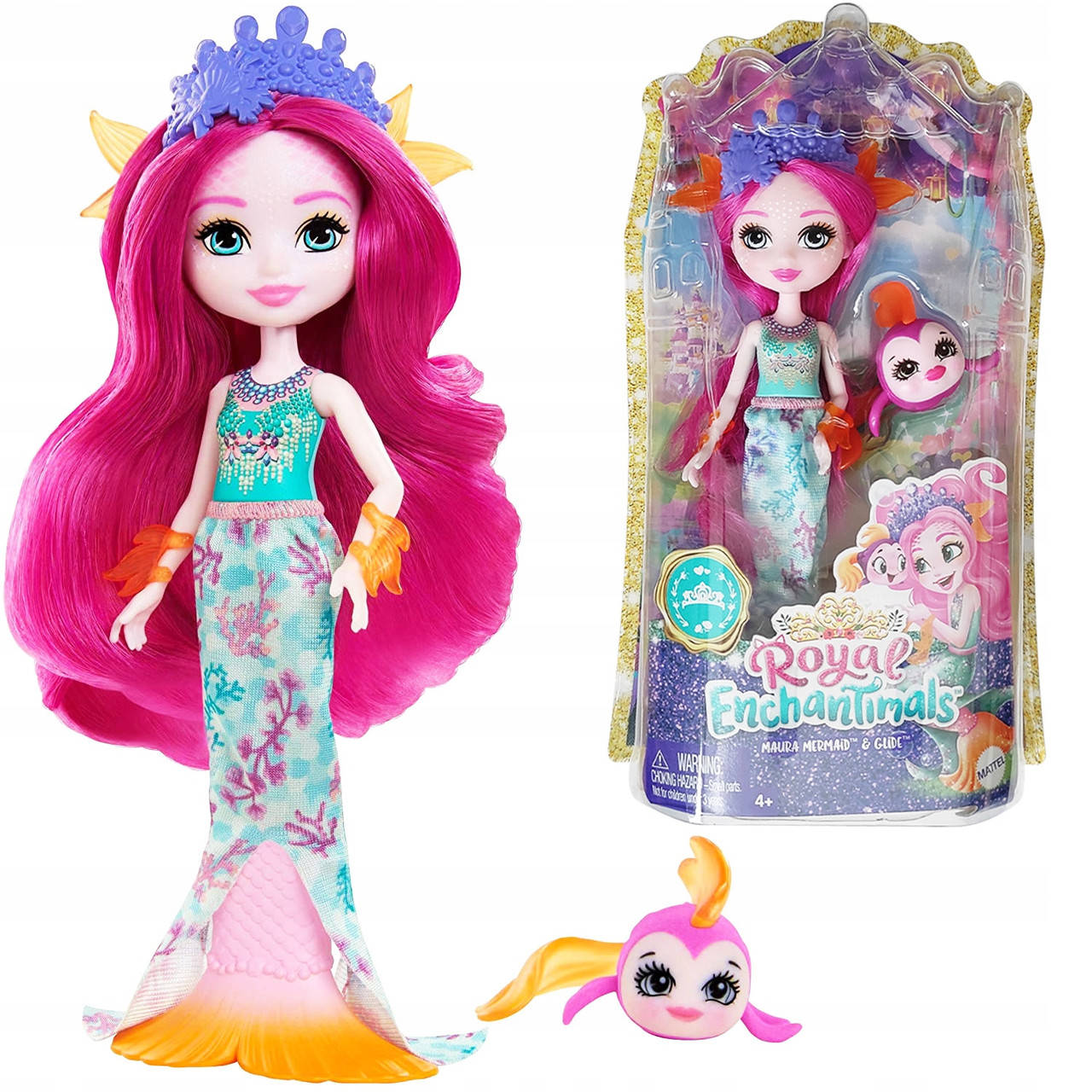Кукла Энчантималс роял "Русалочка Маура с рыбкой Глайд" Enchantimals Royals Mattel (GYJ02)
Кукла Энчантималс роял "Русалочка Маура с рыбкой Глайд" Enchantimals Royals Mattel (GYJ02)
