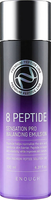 Антивікова емульсія для обличчя з пептидами Enough 8 Peptide Sensation Pro Balancing Emulsion 130 мл
Антивікова емульсія для обличчя з пептидами Enough 8 Peptide Sensation Pro Balancing Emulsion 130 мл