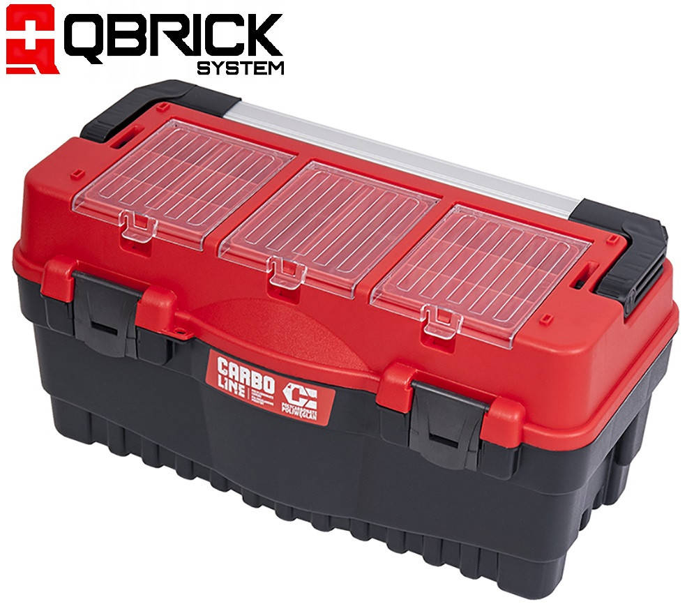 Ящик для инструмента S600 CARBO RED 22" 547x271x278mm (QBRICK) 
Ящик для инструмента S600 CARBO RED 22" 547x271x278mm (QBRICK)
