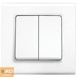 Выключатель Viko Linnera, белый, 2 кл.
Выключатель Viko Linnera, белый, 2 кл.