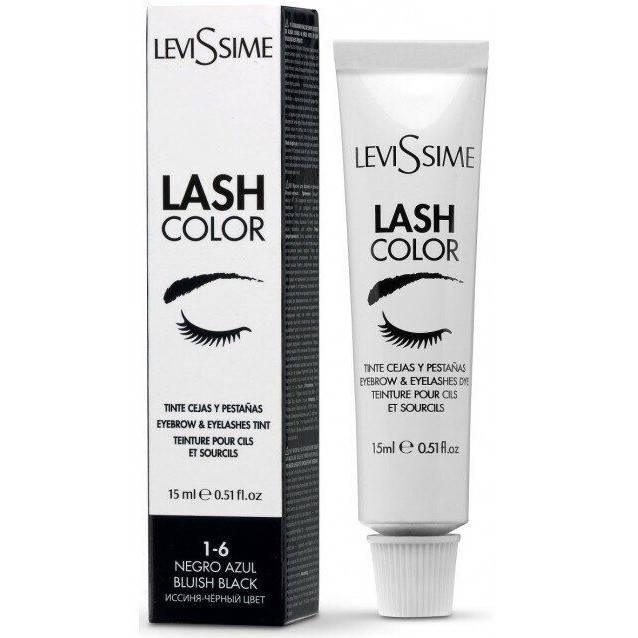 LeviSsime Lash Color Bluish Black №1.6 - краска для бровей и ресниц иссиня-черная, 15 мл
LeviSsime Lash Color Bluish Black №1.6 - краска для бровей и ресниц иссиня-черная, 15 мл