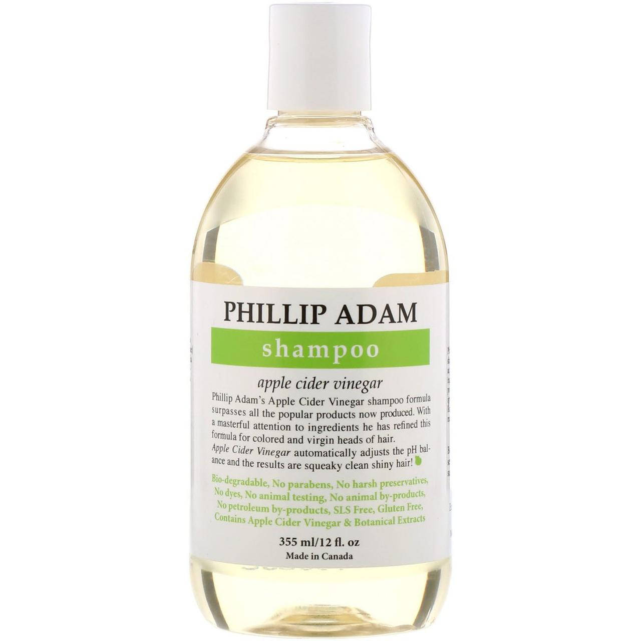 Phillip Adam, Shampoo, Apple Cider Vinegar, 12 fl oz (355 ml), официальный сайт, DAM-00005
Phillip Adam, Shampoo, Apple Cider Vinegar, 12 fl oz (355 ml), официальный сайт, DAM-00005