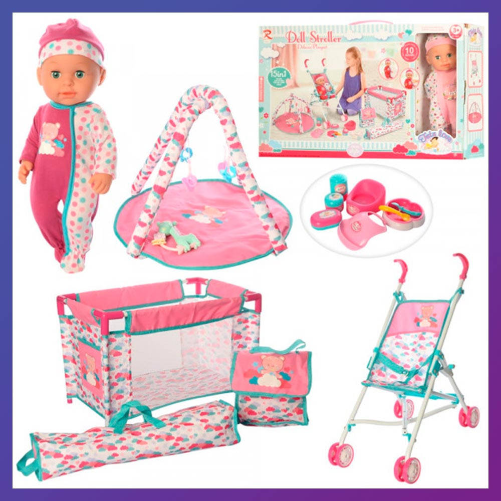 Игрушечная кукла-пупс с манежиком и коляской Bambi 89866-8 Набор с пупсом и аксессуарами
Игрушечная кукла-пупс с манежиком и коляской Bambi 89866-8 Набор с пупсом и аксессуарами