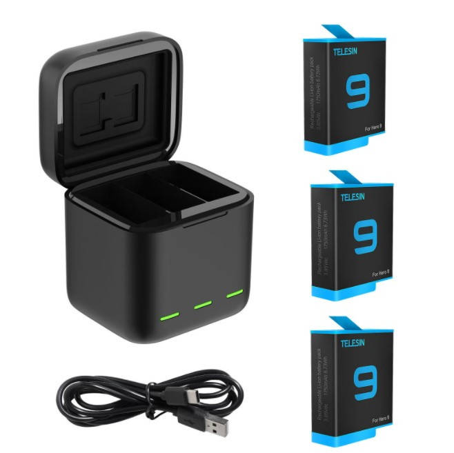 Зарядный бокс TELESIN для 3-х батарей GoPro Hero 10 и Hero 9 Black GP-BNC-901 Зарядное устройство GP-BNC-901+аккумулятор для Gopro 9 (3шт.)
Зарядный бокс TELESIN для 3-х батарей GoPro Hero 10 и Hero 9 Black GP-BNC-901 Зарядное устройство GP-BNC-901+аккумулятор для Gopro 9 (3шт.)